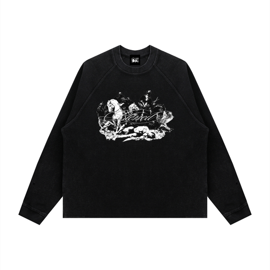 WAR Unisex Vintage Wash Boxy Waffle T-Shirt